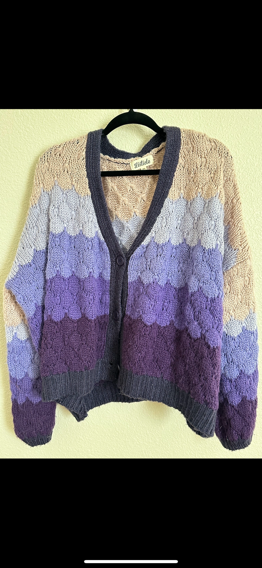 Purple oversized sweater