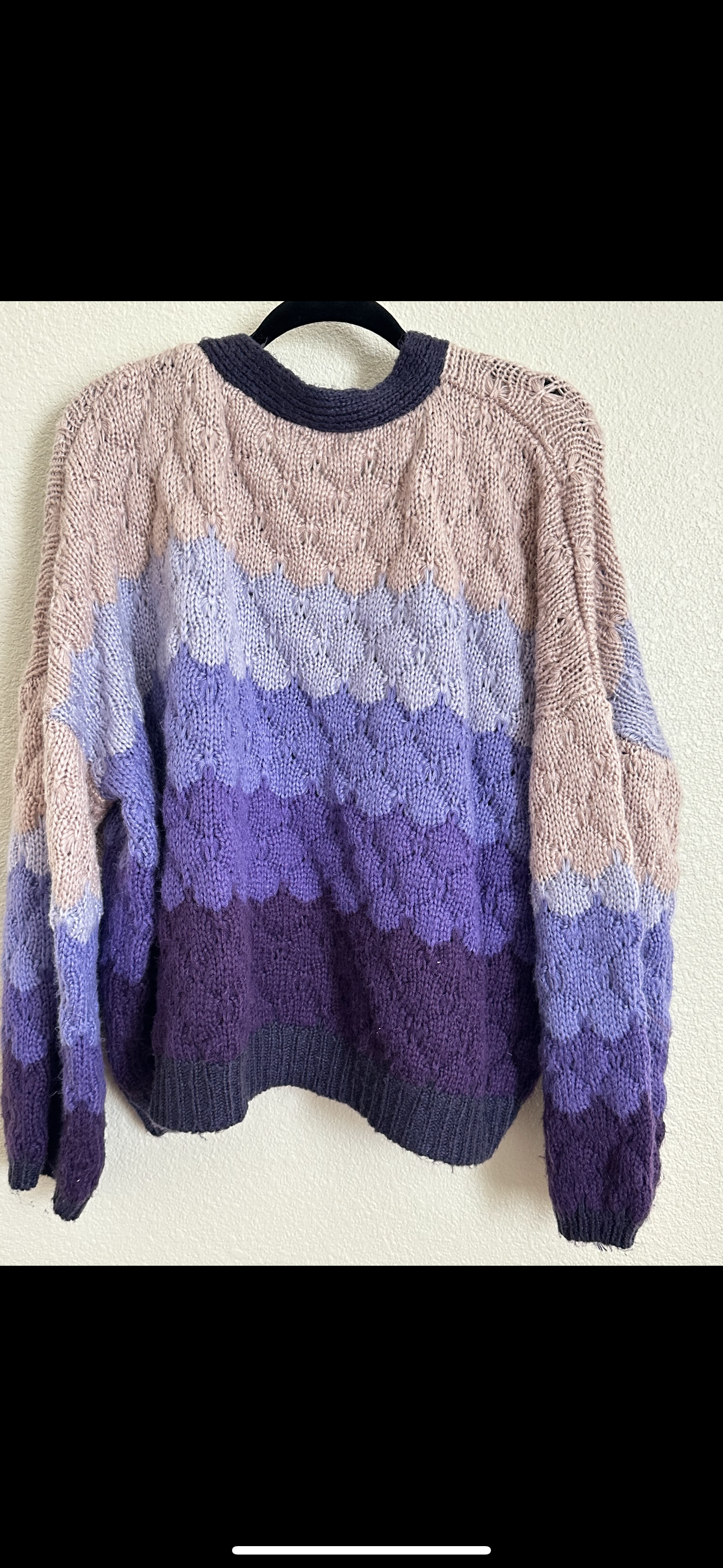 Purple oversized sweater